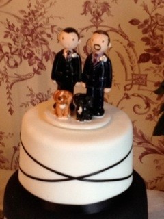 Civil Partnership Cake Topper